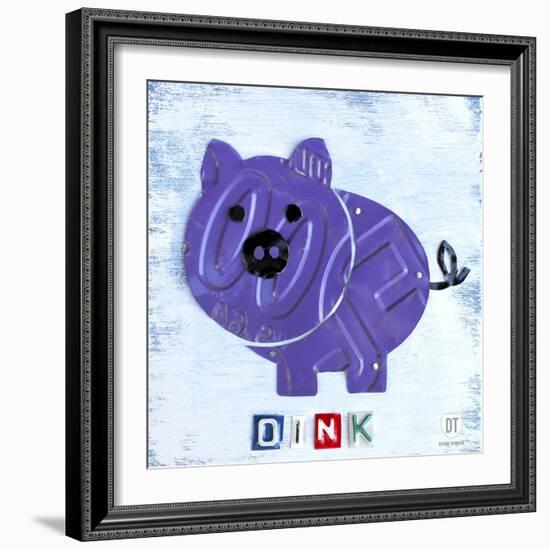 Oink the Pig-Design Turnpike-Framed Premium Giclee Print