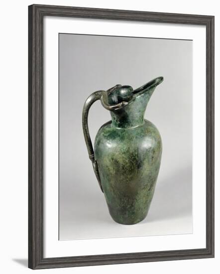 Oinochoe in Bronze from Tomb of Vix in Burgundy, France, 6th-5th Centuries BC-null-Framed Giclee Print