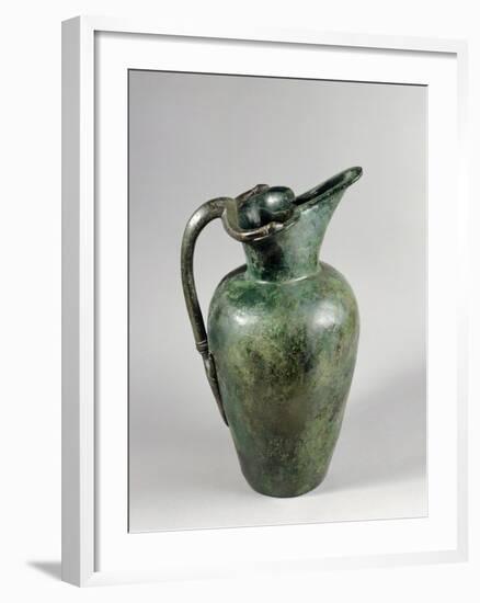 Oinochoe in Bronze from Tomb of Vix in Burgundy, France, 6th-5th Centuries BC-null-Framed Giclee Print