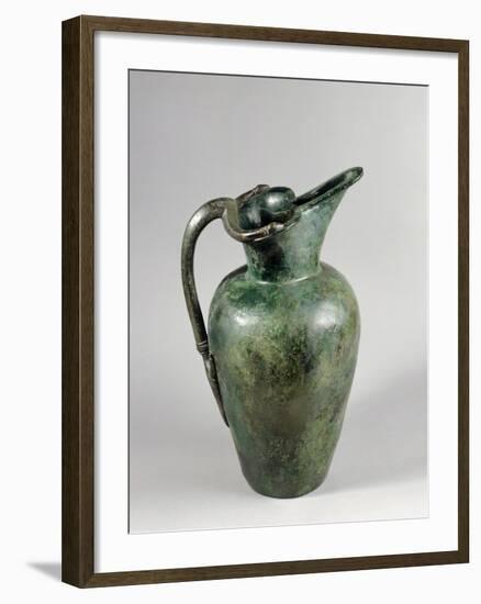 Oinochoe in Bronze from Tomb of Vix in Burgundy, France, 6th-5th Centuries BC-null-Framed Giclee Print