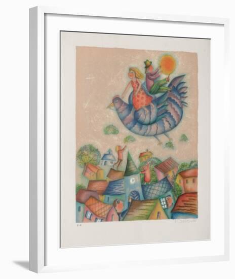 Oiseau Voile-Francoise Deberdt-Framed Premium Edition