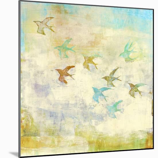 Oiseaux 1-Maeve Harris-Mounted Giclee Print