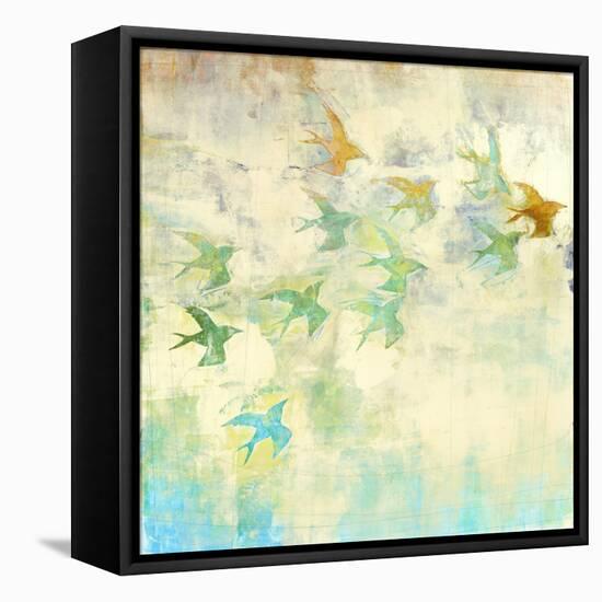 Oiseaux 2-Maeve Harris-Framed Premier Image Canvas