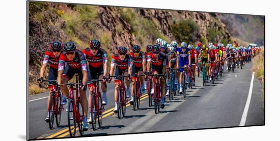 OJAI CALIFORNIA USA Amgen Stage 2 Mens Bicycle Tour of California, VENTURA TO GIBRALTAR ROAD AT...-null-Mounted Photographic Print