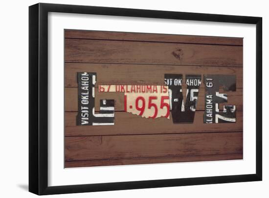 OK State Love-Design Turnpike-Framed Giclee Print