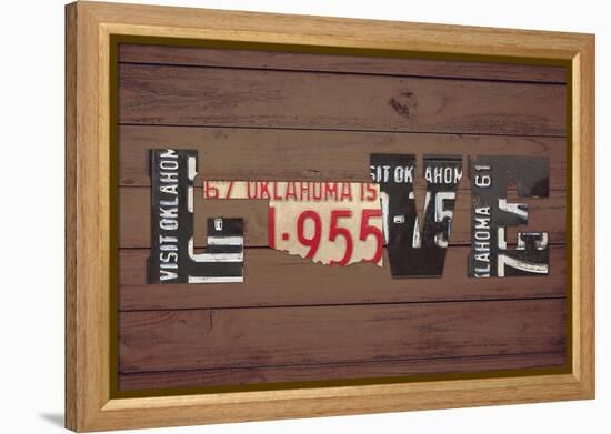 OK State Love-Design Turnpike-Framed Premier Image Canvas