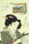 The Wrestling Match Between Kimenzan Tanigoro and Edogasaki Gemji-Okada Beisanjin-Giclee Print