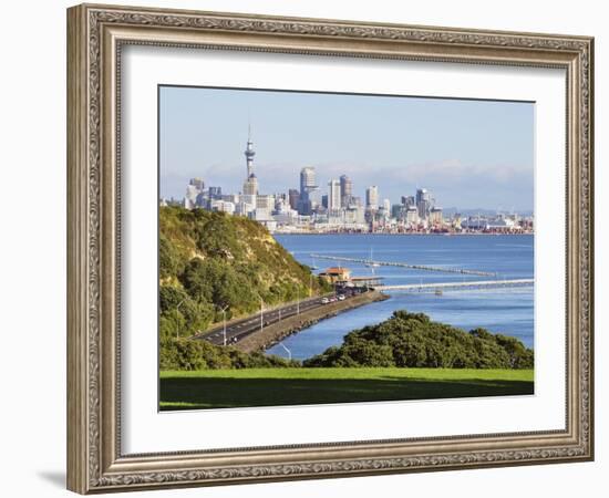 Okahu Bay and Skyline, Auckland, North Island, New Zealand, Pacific-null-Framed Photographic Print