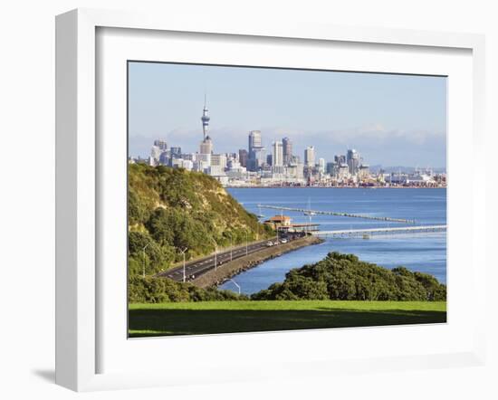 Okahu Bay and Skyline, Auckland, North Island, New Zealand, Pacific-null-Framed Photographic Print