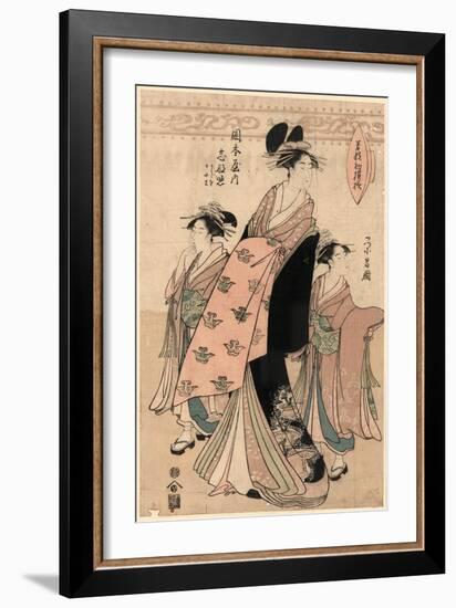 Okamotoya Uchi Shinateru-Chokosai Eisho-Framed Giclee Print