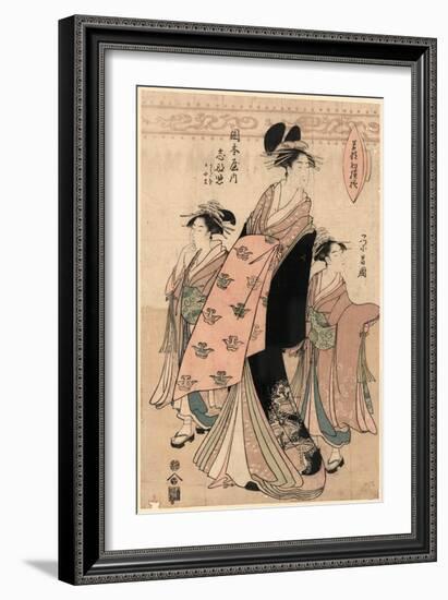 Okamotoya Uchi Shinateru-Chokosai Eisho-Framed Giclee Print