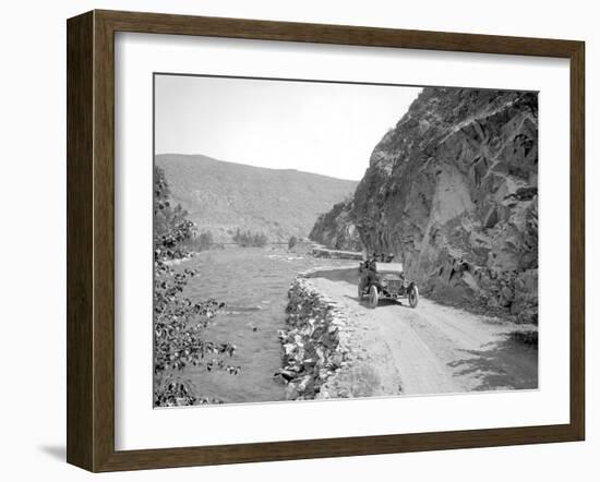 Okanogan Series, Methow Valley Road, 1914-Asahel Curtis-Framed Giclee Print