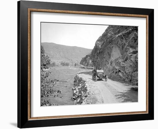 Okanogan Series, Methow Valley Road, 1914-Asahel Curtis-Framed Giclee Print