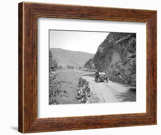 Okanogan Series, Methow Valley Road, 1914-Asahel Curtis-Framed Giclee Print