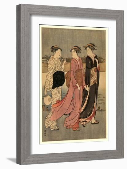 Okawabata Yuryo-Torii Kiyonaga-Framed Giclee Print