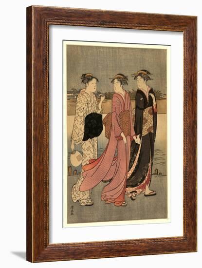 Okawabata Yuryo-Torii Kiyonaga-Framed Giclee Print