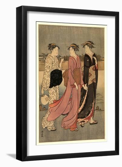 Okawabata Yuryo-Torii Kiyonaga-Framed Giclee Print