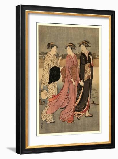 Okawabata Yuryo-Torii Kiyonaga-Framed Giclee Print