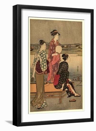 Okawabata Yuryo-Torii Kiyonaga-Framed Giclee Print