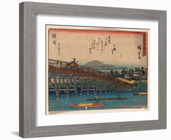 Okazaki-Utagawa Hiroshige-Framed Giclee Print