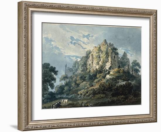 Okehampton Castle, Devon, 1791-Thomas Girtin-Framed Giclee Print