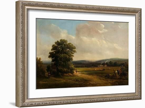 Okehampton, Devon (Oil on Canvas)-Alfred Vickers-Framed Giclee Print