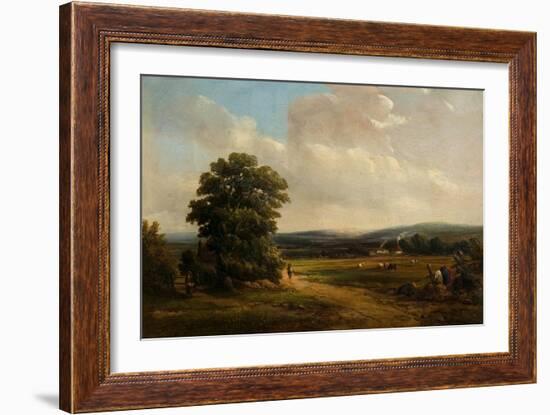 Okehampton, Devon (Oil on Canvas)-Alfred Vickers-Framed Giclee Print