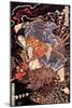 Oki No Jiro Hiroari Killing a Monstrous Tengu-Kuniyoshi Utagawa-Mounted Giclee Print