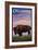 Oklahoma - Buffalo and Sunset-Lantern Press-Framed Art Print