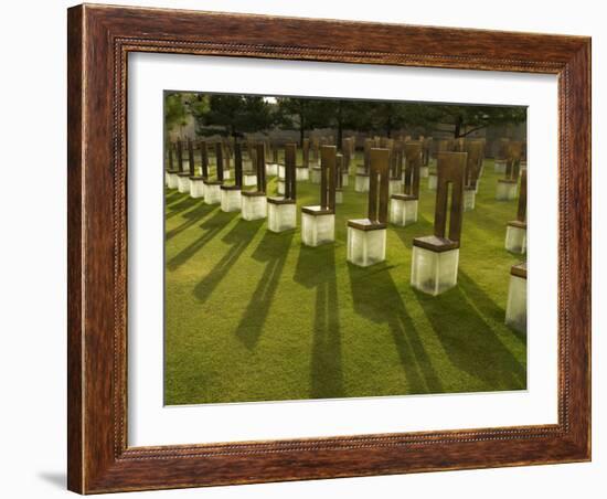 Oklahoma City National Memorial and Museum, Oklahoma City, Oklahoma, USA-Snell Michael-Framed Photographic Print