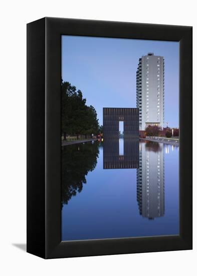 Oklahoma City National Memorial, Oklahoma City, Oklahoma, USA-Walter Bibikow-Framed Premier Image Canvas