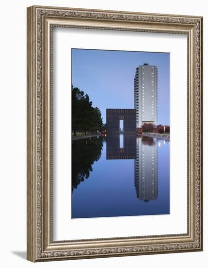 Oklahoma City National Memorial, Oklahoma City, Oklahoma, USA-Walter Bibikow-Framed Photographic Print