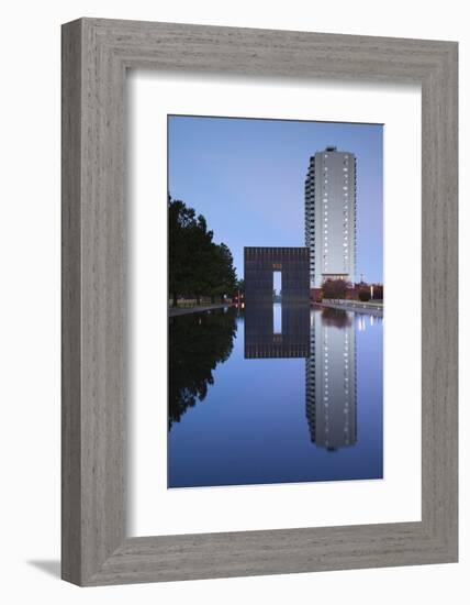 Oklahoma City National Memorial, Oklahoma City, Oklahoma, USA-Walter Bibikow-Framed Photographic Print