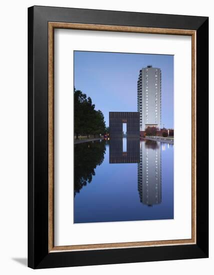 Oklahoma City National Memorial, Oklahoma City, Oklahoma, USA-Walter Bibikow-Framed Photographic Print