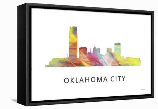 Oklahoma City Oklahoma Skyline-Marlene Watson-Framed Premier Image Canvas