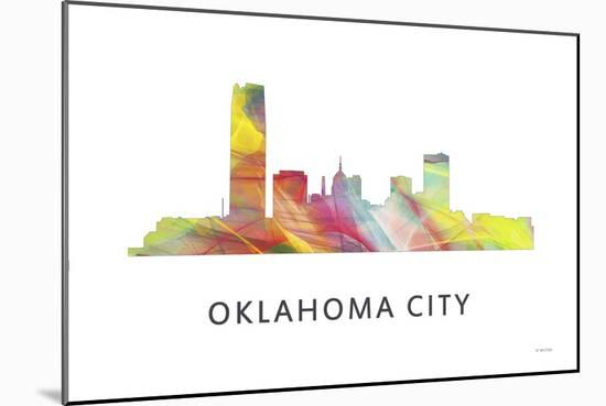 Oklahoma City Oklahoma Skyline-Marlene Watson-Mounted Giclee Print