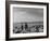 Oklahoma Farmer with His Two Sons and Their Dogs Walking Toward a Fenced in Field-Alfred Eisenstaedt-Framed Photographic Print