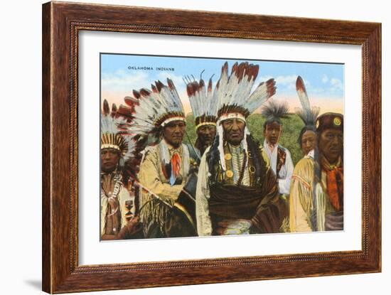 Oklahoma Indians-null-Framed Art Print