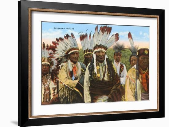 Oklahoma Indians-null-Framed Art Print