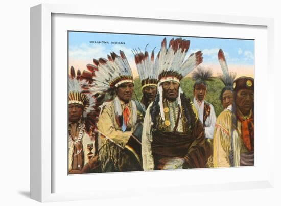 Oklahoma Indians-null-Framed Art Print