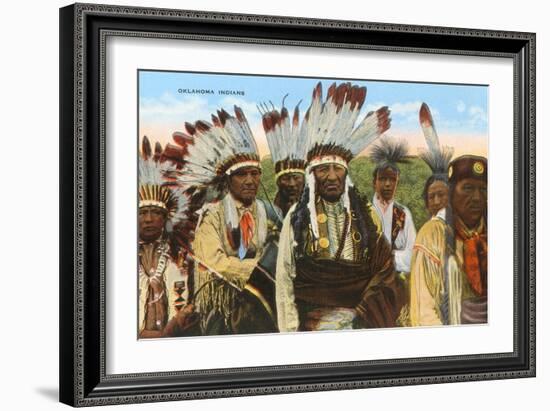 Oklahoma Indians-null-Framed Art Print