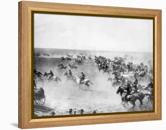 Oklahoma Land Rush-null-Framed Premier Image Canvas