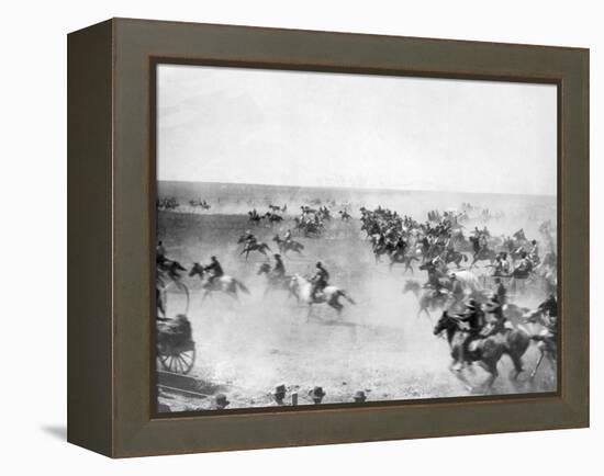 Oklahoma Land Rush-null-Framed Premier Image Canvas