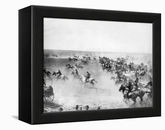 Oklahoma Land Rush-null-Framed Premier Image Canvas