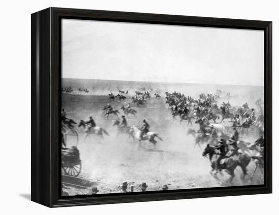 Oklahoma Land Rush-null-Framed Premier Image Canvas