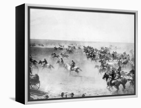 Oklahoma Land Rush-null-Framed Premier Image Canvas