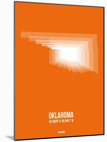 Oklahoma Radiant Map 3-NaxArt-Mounted Art Print