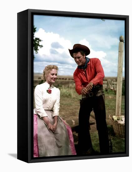 Oklahoma, Shirley Jones, Gordon MacRae, 1955-null-Framed Stretched Canvas