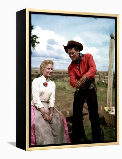 Oklahoma, Shirley Jones, Gordon MacRae, 1955-null-Framed Stretched Canvas