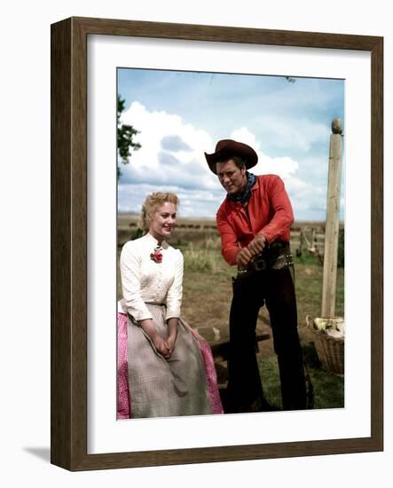 Oklahoma, Shirley Jones, Gordon MacRae, 1955-null-Framed Photo